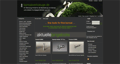 Desktop Screenshot of bonsaiwerkzeuge.de